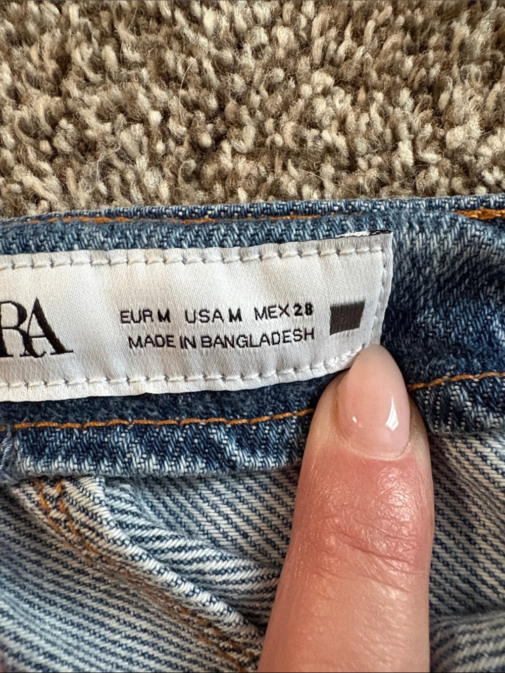Women’s Zara Classic Side Button-Front Denim Midi Skirt size medium - Picture 3 of 6